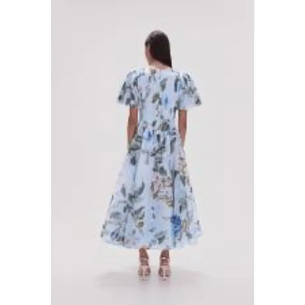 Aje Blue Floral Midi Dress - Picture 5 of 13